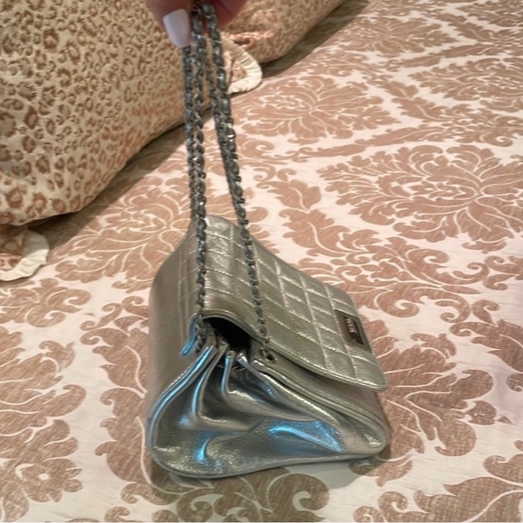 Chanel Silver Metallic Square Quilt Reissue Accordion Flap Bag - Picture 8 of 8